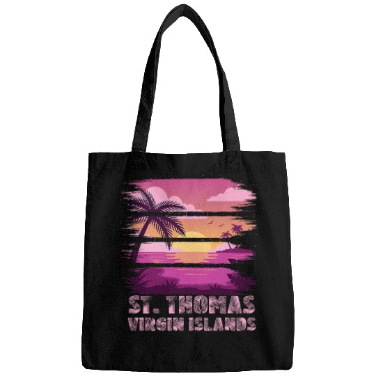 Sunset Virgin Islands St Thomas Summer Vacation Beach Surf Bags