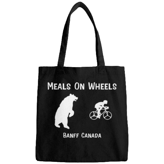 Bear Pet Chasing Bike Rider Meals On Wheels Banff Bags