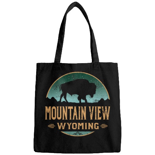 Mountain View Wyoming WY Buffalo Bison Adventure Outdoors Bags