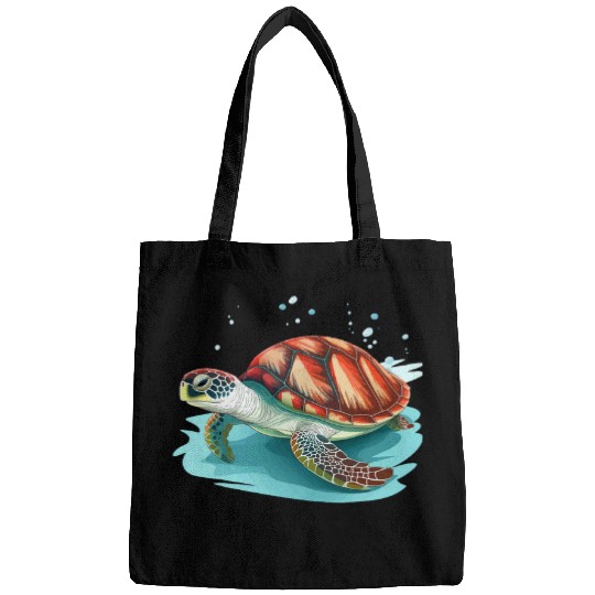 Turtle Pet marine life design for turtle lover and divers Bags