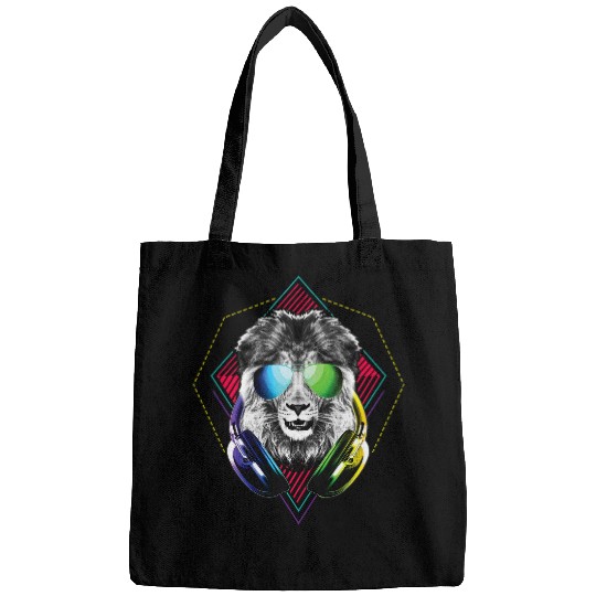 Lion Pet DJ Music Lion Concert Rave Lion Bags