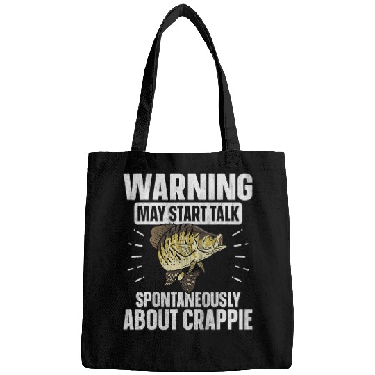 Fishing Crappie Fishing Funny Fisherman Crappie Fish vintages Fisher Bags