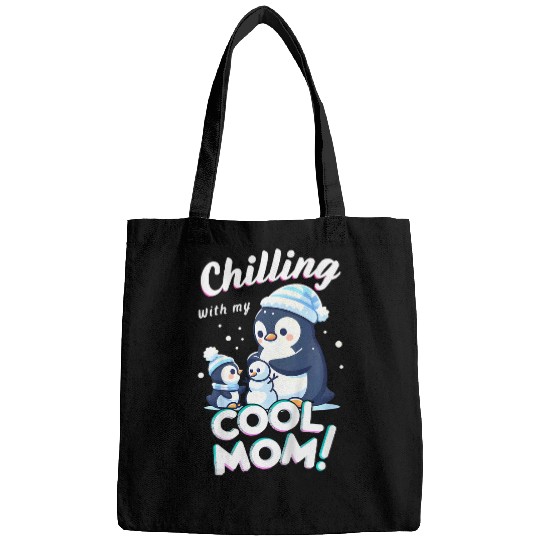 Penguin Pet Mommy Me Winter Hugs Happy Mother s Day Bags