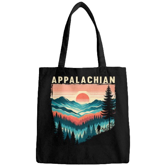 Trail Horizontal Stripe Appalachian Trail Hiking Camper Bags