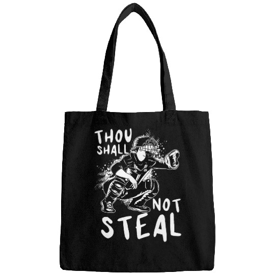 Thou Shall Not Steal Softball Team Sport Player Pitcher Ball Bags