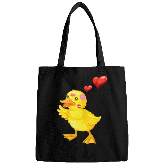 Duck Pet in love duck with smoochy mouth ducklings duck Bags