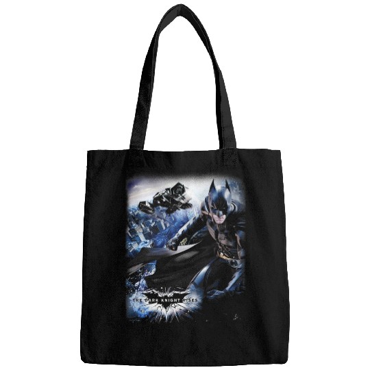The Dark Knight Rises Batman The Bat Flying Over Gotham Bags