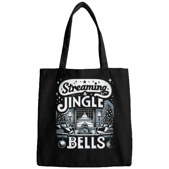 Streaming Jingle Bells Christmas Tee Cozy Winter 2 Bags