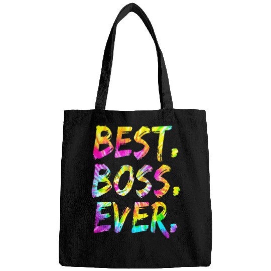 Tie Dye bests Boss Ever Funny Bosss Day Women Men Bags