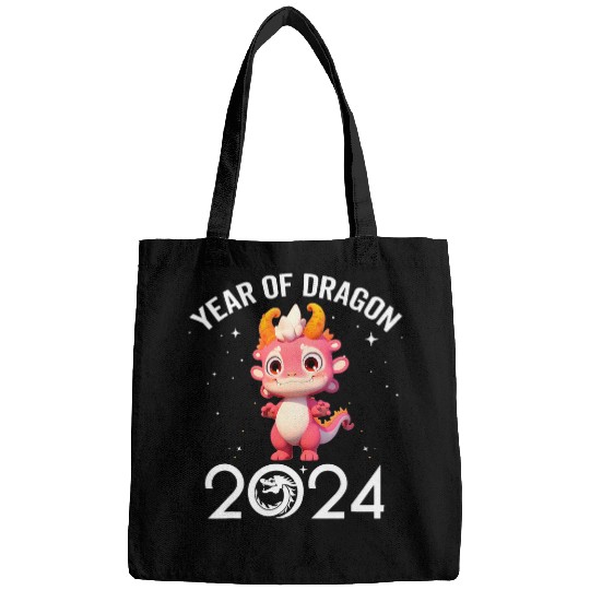 Dragon Pet Cute New Year Tee Kid Girl Boy Year Of The Dragon Fun Bags