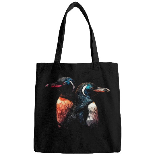 Penguin Pet Ying and Yang Artwork Animal Motif Penguin Bags
