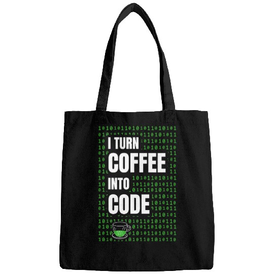 Coffee Fun I turn coffee into code for a Software Developer Bags