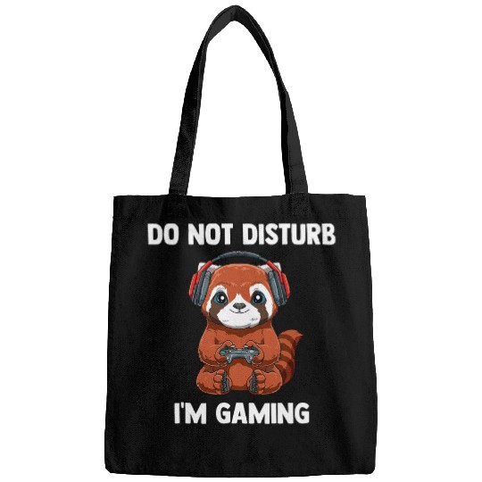Panda Pet Do Not Disturb Funny Video Gaming Lesser Panda Gamer Bags