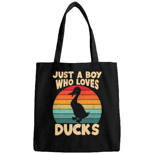 Duck Pet Just a Boy who loves Ducks Harvest Farming Barn Cattle Bags