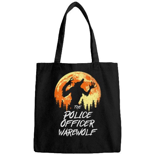 The Police Officer Werewolfs Halloween Cops Scary Policeman Bags