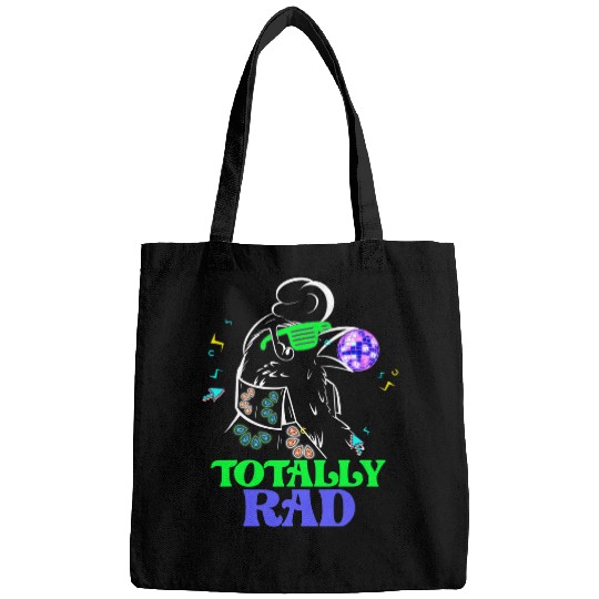 Totally Rad Retro Raven Disco 70s 80s Rock And Roll Bags