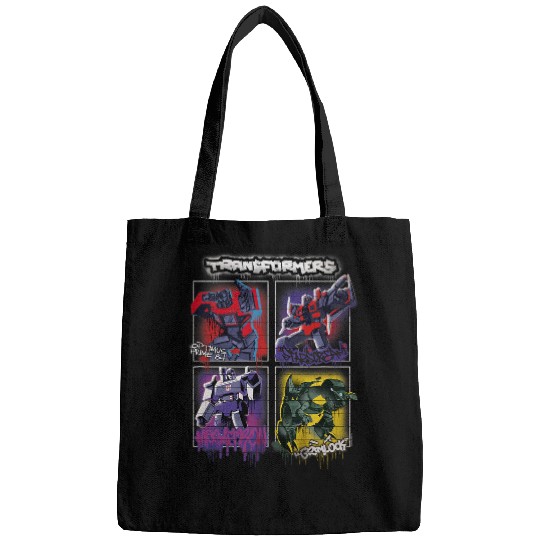 Transformers Classic Characters Graffiti Painted Walls Retro Bags
