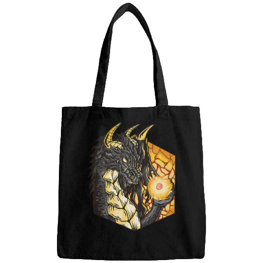 Dragon Pet holding a ball of energy magical dragon dungeon Bags