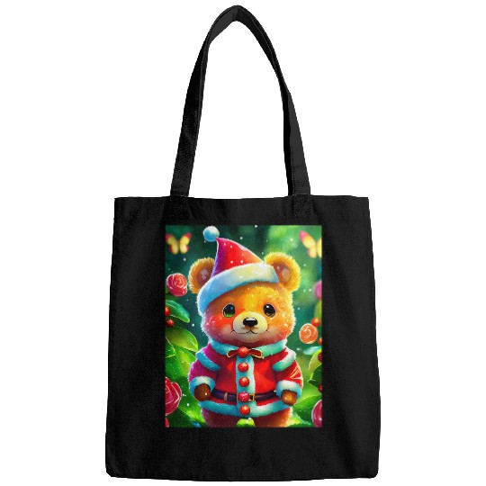 Bear Pet Christmas Baby Gummy Bear Candy Wearing Santa Clause Suite Bags