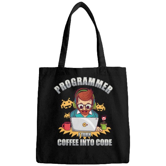 Coffee Fun I Turn Coffee Into Code Software Programming Bags