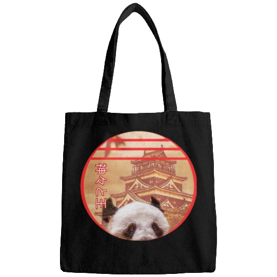 Panda Pet Peeking Japan Panda Triblend Bags