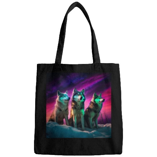 Minnesota Northern Lights Wolves for Family Camping 24 Bags