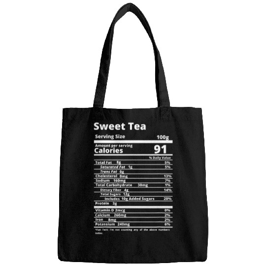 Sweet Tea Nutrition Facts Funny Thanksgiving Friendsgiving Bags