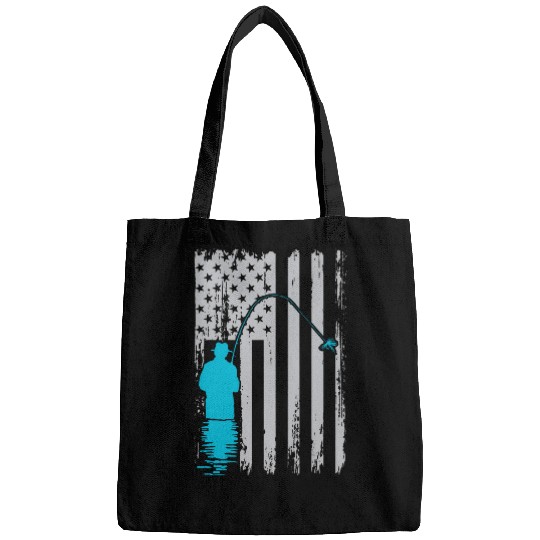 Steelhead Fly Fishing American Flag Bass Trout Fishing Lover Bags