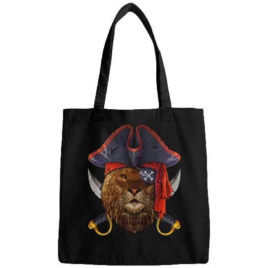 Lion Pet Pirate Lion Jolly Roger Halloween Costume Crossbones Bags