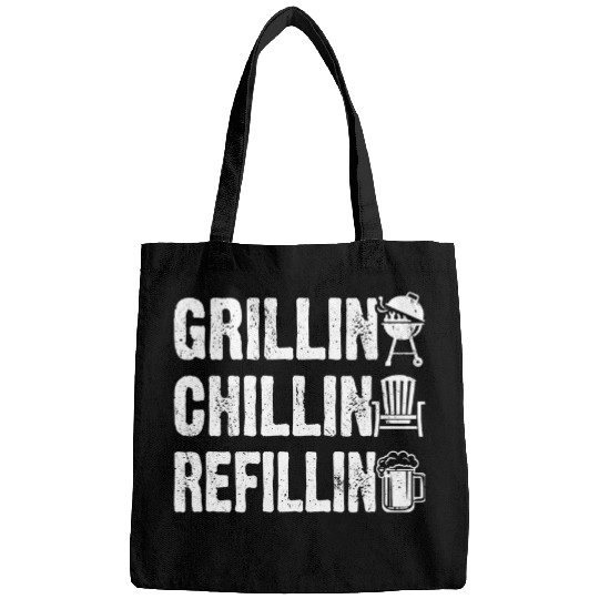 Beer Fun Grillin Chillin Refillin Barbeque BBQ Party Drinking Beer Bags