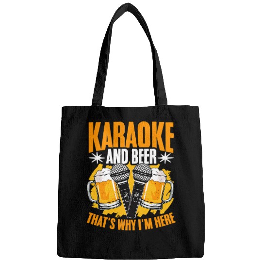 Karaoke And Beer Microphone Karaoke Singing Karaoke Singer Bags