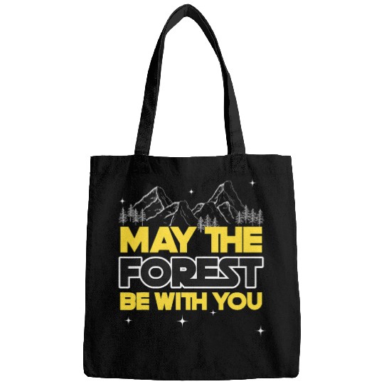 MAY THE FOREST BE WITH YOU Funny Hiking trail runner Bags