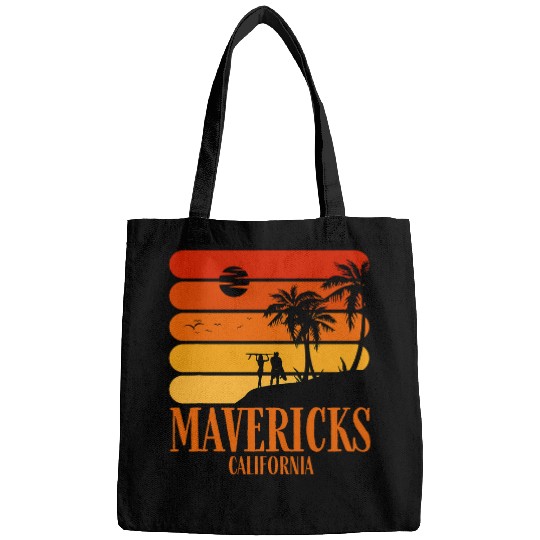 Surfing vintages Mavericks Beach californias Retro Surf Bags