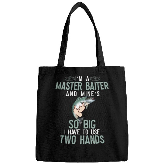 Mens Master Baiter Mines So Big Two Hands Coho Salmon Fishing Bags