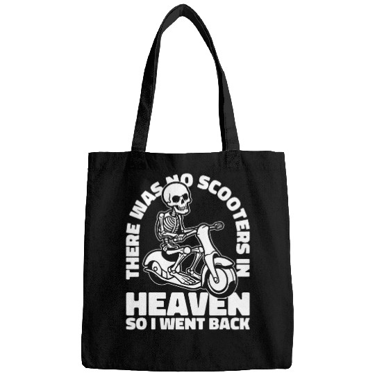 Scooter Bike Skeletons Motorbike Moped Scooter Halloween 2 Bags