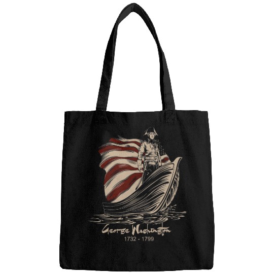 Mens George Washington Funny 4th of July Tee Bags