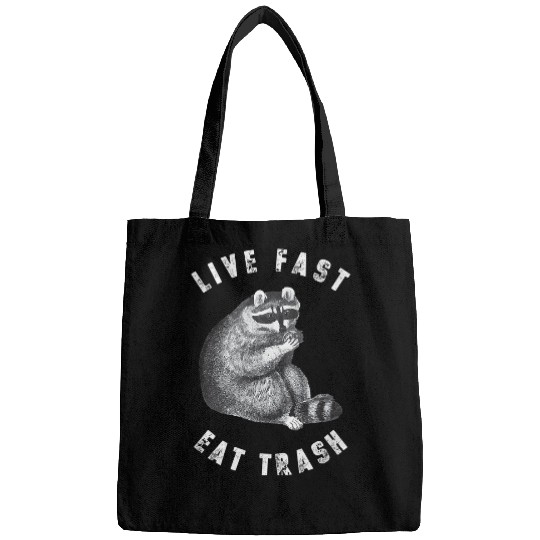 Raccoon Pet Live fast Eat Trash Funny Raccoon 4 Bags