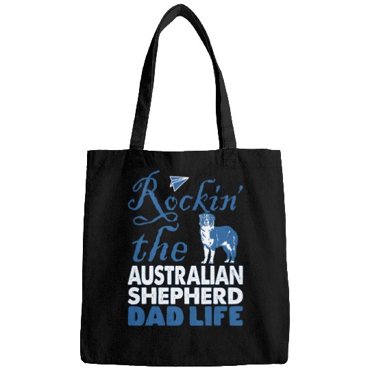 Mens Rockin Australian Shepherd Dog Dad Life Fathers Day Gift Bags