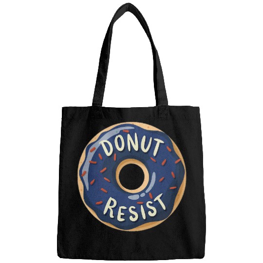 Police Officer Thin Blue Line Donut Resist Joke Bags