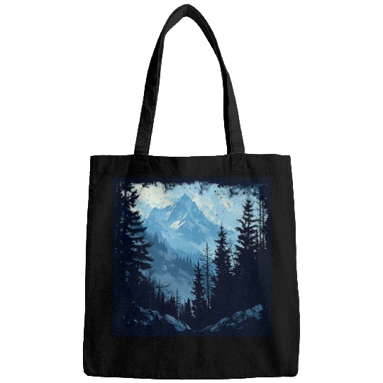 Tree Woods dark Green Nature Outdoor Explore forest green Bags