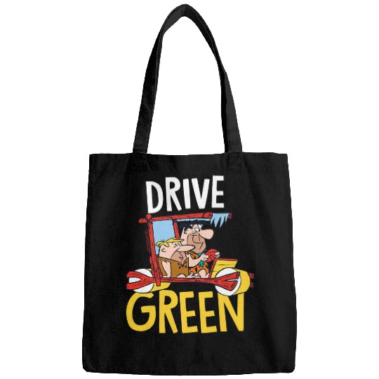 The Flintstones Fred Barney Drive Green Bags