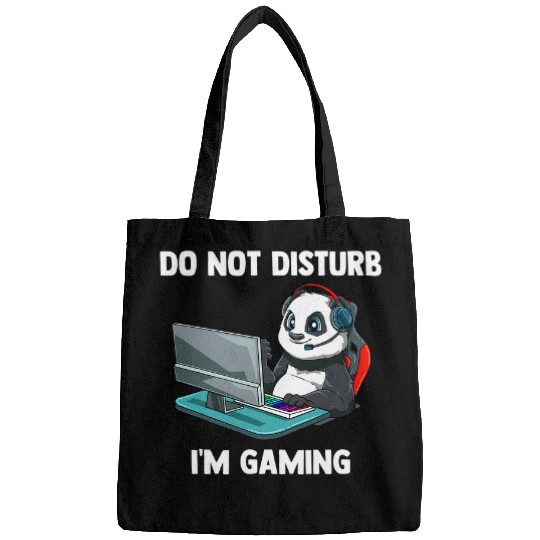 Panda Pet Do Not Disturb Funny Video Gaming Panda Gamer Bags