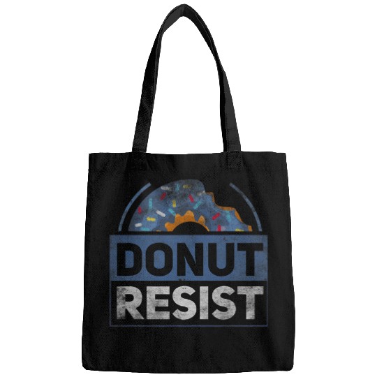 Police Job Donut Resist Funny Joke American Police Hero Bags
