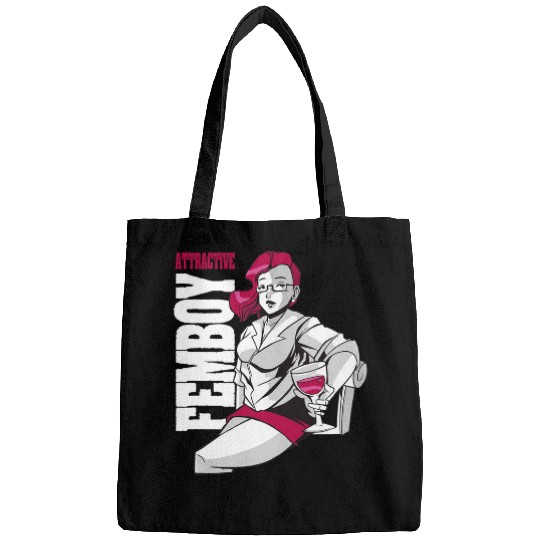 Wines Fun Attractive Femboy Anime Wines Cool Sweet Bags