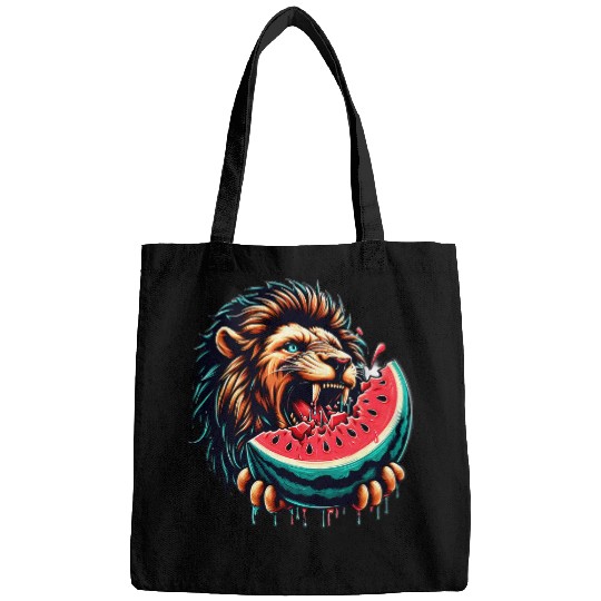 Lion Pet Eating Watermelon 2 Bags