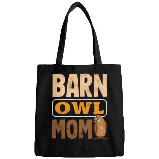 Owl Pet Enthusiast Barnw Owl Mom Funny Barn Owl Tyto Alba Bags