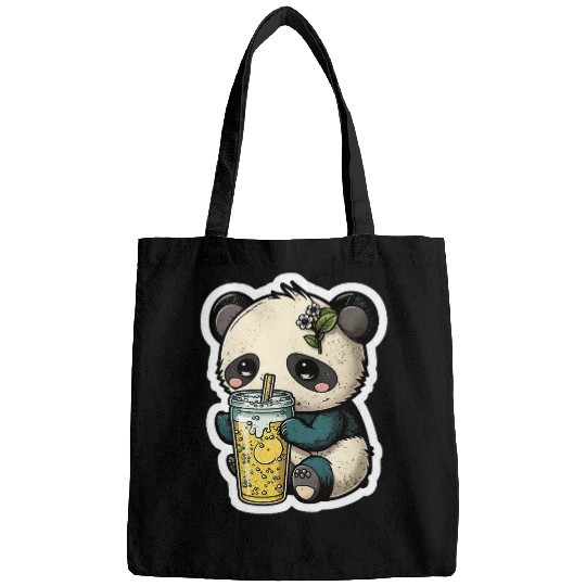 Panda Pet Drinking Lemonade Panda Bear Soda Pop Summer Teddy Bears 2 Bags