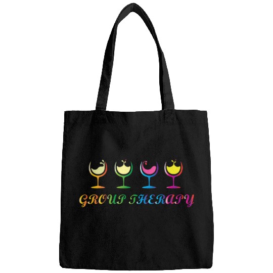 Wines Fun Group Therapy Wines Wineaholic Liquor Alcoholic Drink Bags