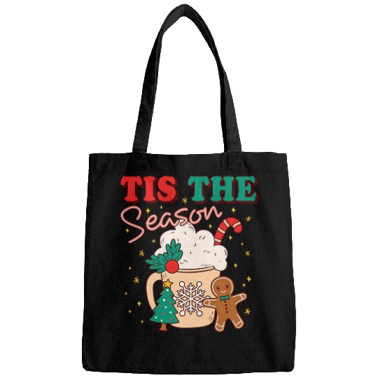 Coffee Fun Tis The Season Christmas Coffee Hot Cocoa Cups Cookies Xmas Bags