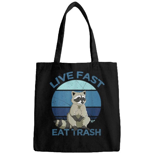 Raccoon Pet Live Fast Eat Trash Racoon Gift 3 Bags